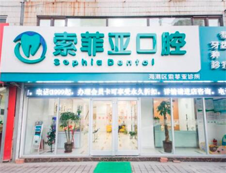 秦皇岛索菲亚口腔地址在海港区、有2家店，可坐18路到(附电话)